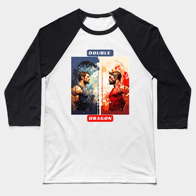 Double Dragon Baseball T-Shirt by St01k@